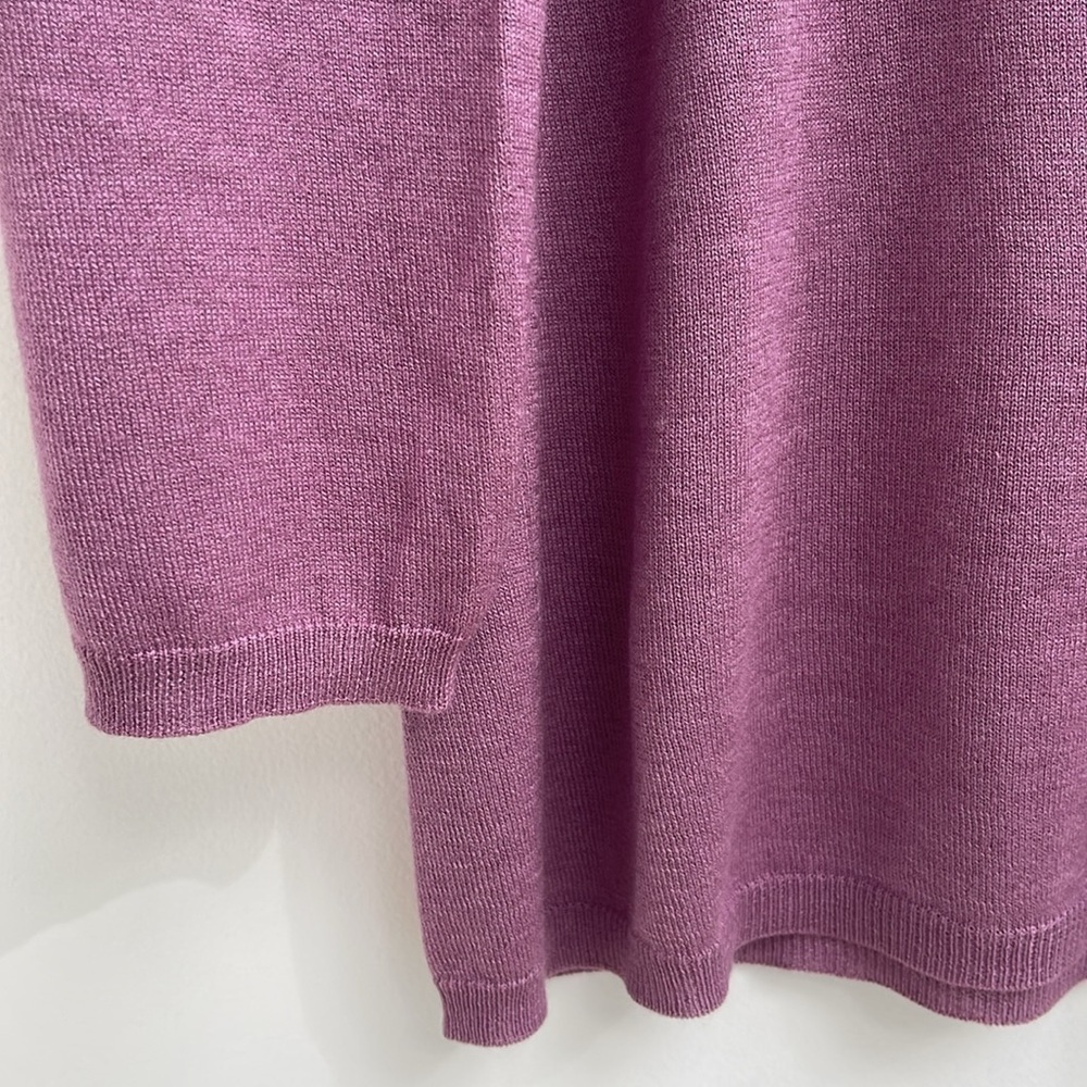 MaxMara silk & cashmere sweater fuscia light purple size small - Picture 3 of 6